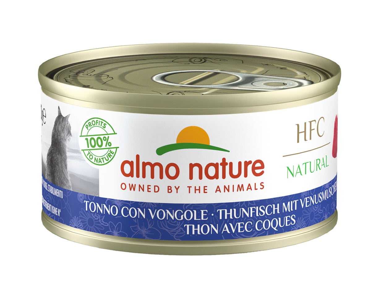 ALMO NATURE HFC Natural Pâtée pour chat Thon avec Coques 70 g