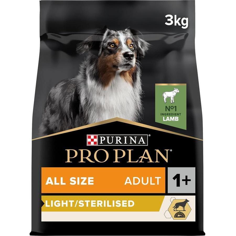 PRO PLAN ALL SIZE ADULT LIGHT STERILISED riche en agneau de haute qualité 3kg