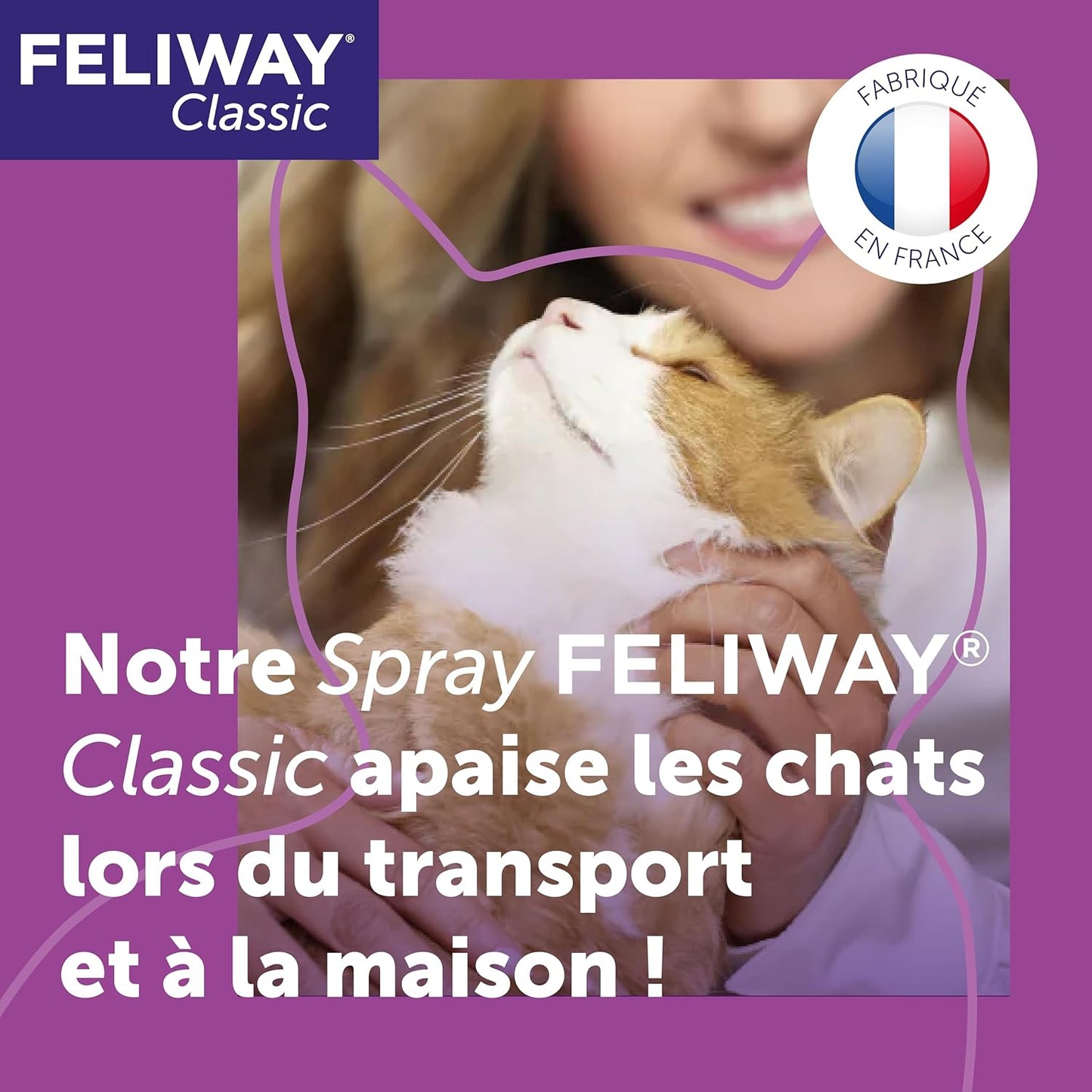 FELIWAY Classic Spray 60 ml Phéromones Apaisantes pour Chats