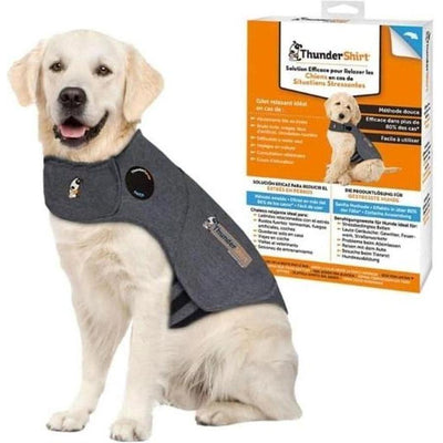 ZOOMALIN Gilet Relaxant XL Gris pour Chien Anti-Stress 29-50kg