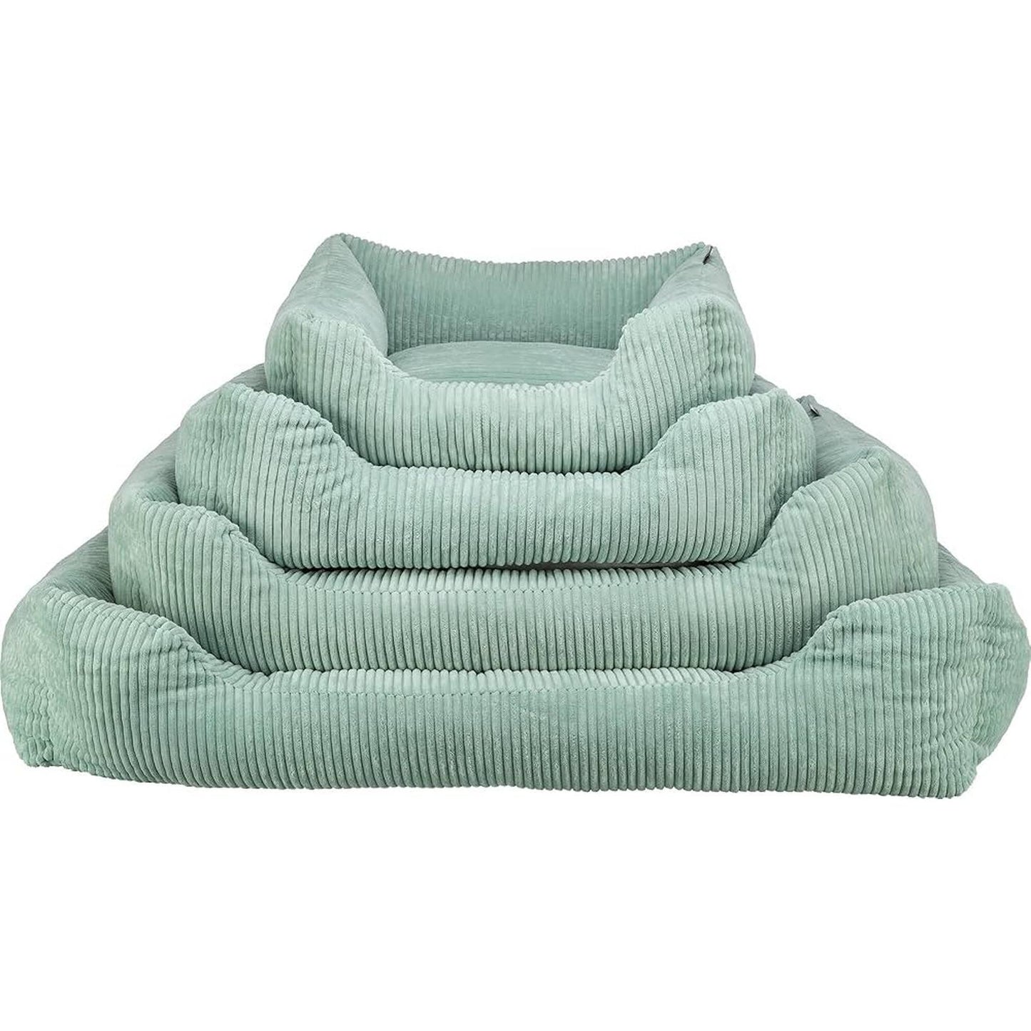 TRIXIE Couchage Jonna 70x50 cm Velours Côtelé Gris Fond Antidérapant
