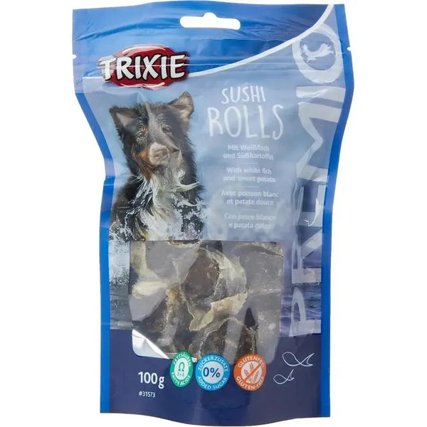 TRIXIE Premio Sushi au poisson blanc pour chien 100 g