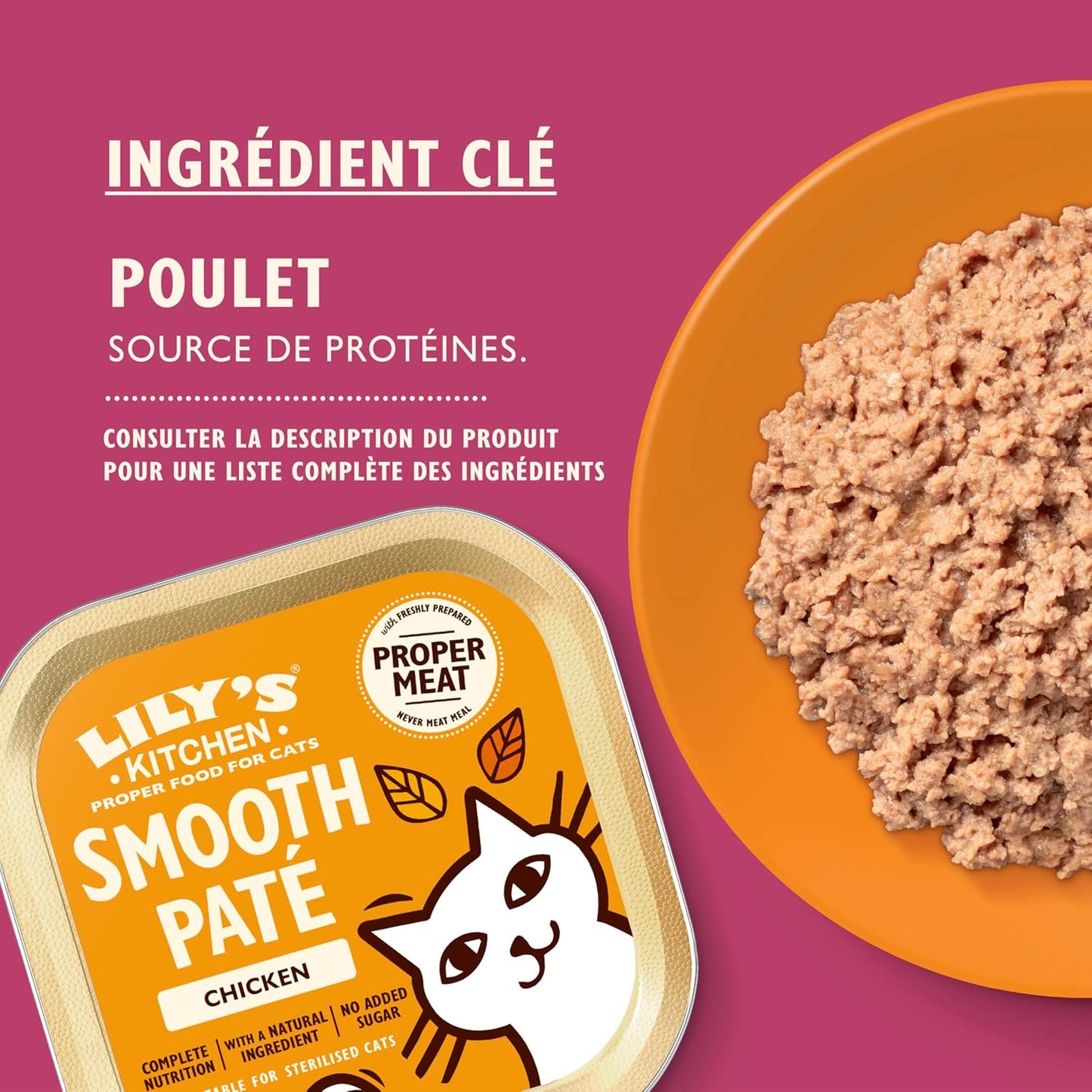 LILY'S KITCHEN Terrine Poulet Sans Céréales Chat Adulte 19x85g