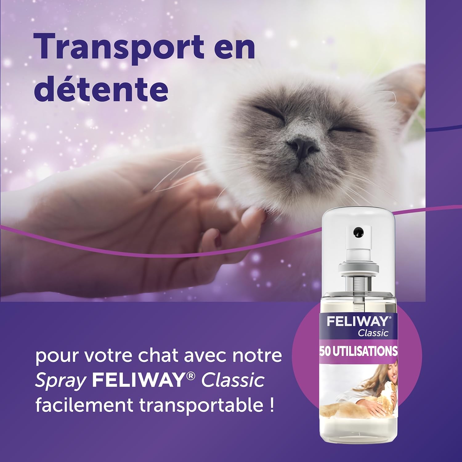 FELIWAY Classic Spray 60 ml Phéromones Apaisantes pour Chats