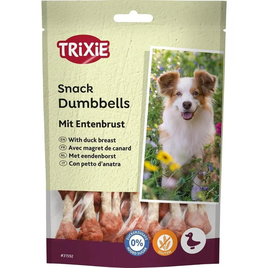 TRIXIE Snack Dumbbells avec magret de canard 80g