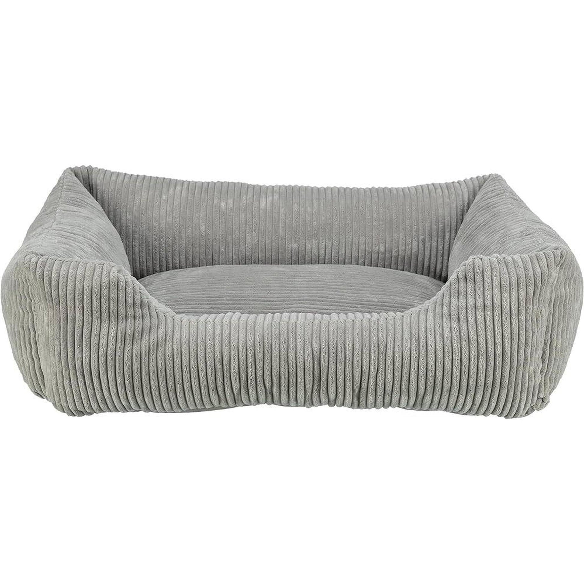 TRIXIE Couchage Jonna 70x50 cm Velours Côtelé Gris Fond Antidérapant