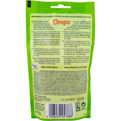 VITAKRAFT Drops Carotte Friandises pour Rongeurs 9x75g