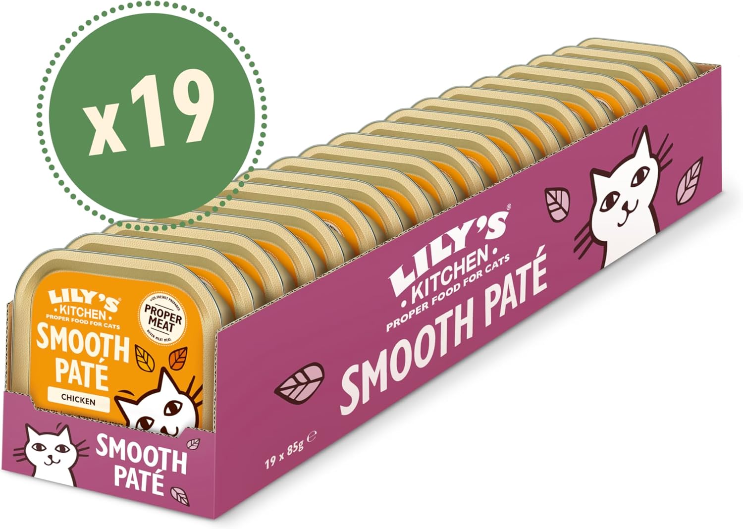LILY'S KITCHEN Terrine Poulet Sans Céréales Chat Adulte 19x85g