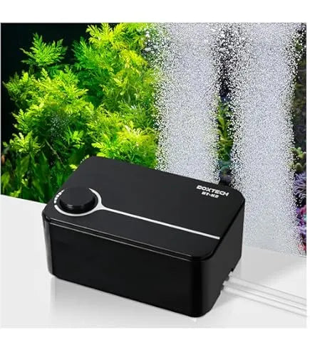 LAROY AIR PUMP 200 Pompe à air pour aquarium et bassin Noir 13x7.5x8.5cm