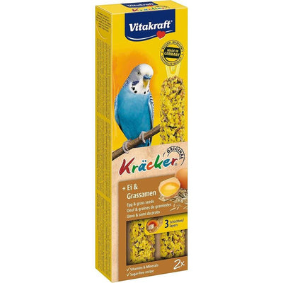 VITAKRAFT Kräcker Perruche Œuf et Graines de Graminée 2x30g