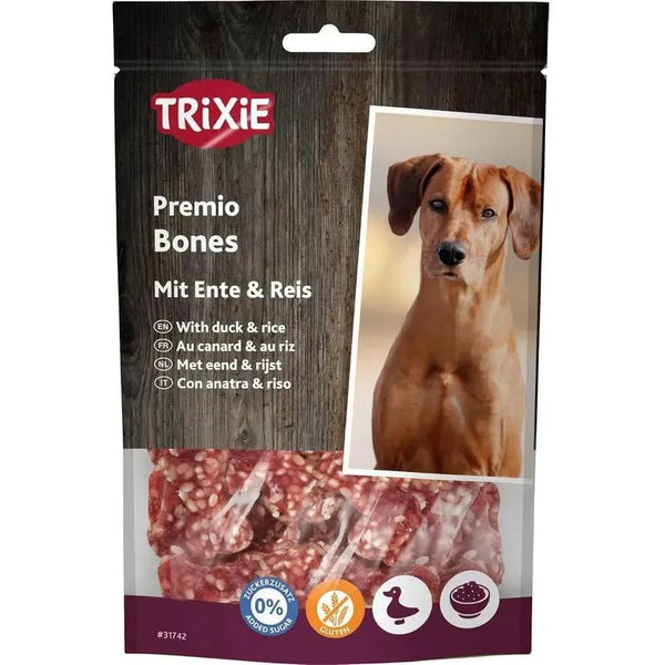 TRIXIE Premio Bones au Canard & au Riz 80 g