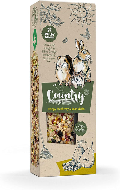 COUNTRY Bâtons à ronger canneberge & poire 2st 110g
