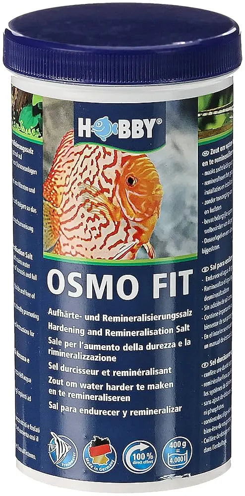 HOBBY-DOSHE AQUARISTIK Osmo Fit 400g Sel minéral pour reminéralisation et durcissement de l'eau osmosée