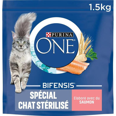 PURINA ONE Bifensis Spécial Chat Stérilisé Saumon et Blé 3kg