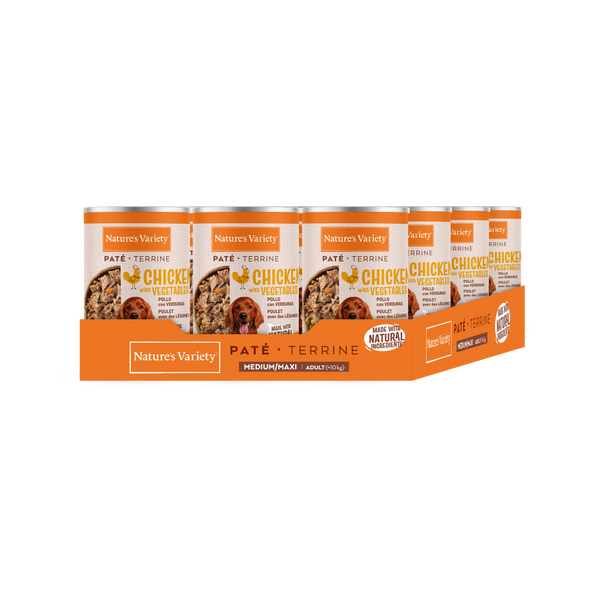 NATURE’S VARIETY Terrine adulte medium/maxi, poulet 400 g, à l’unité