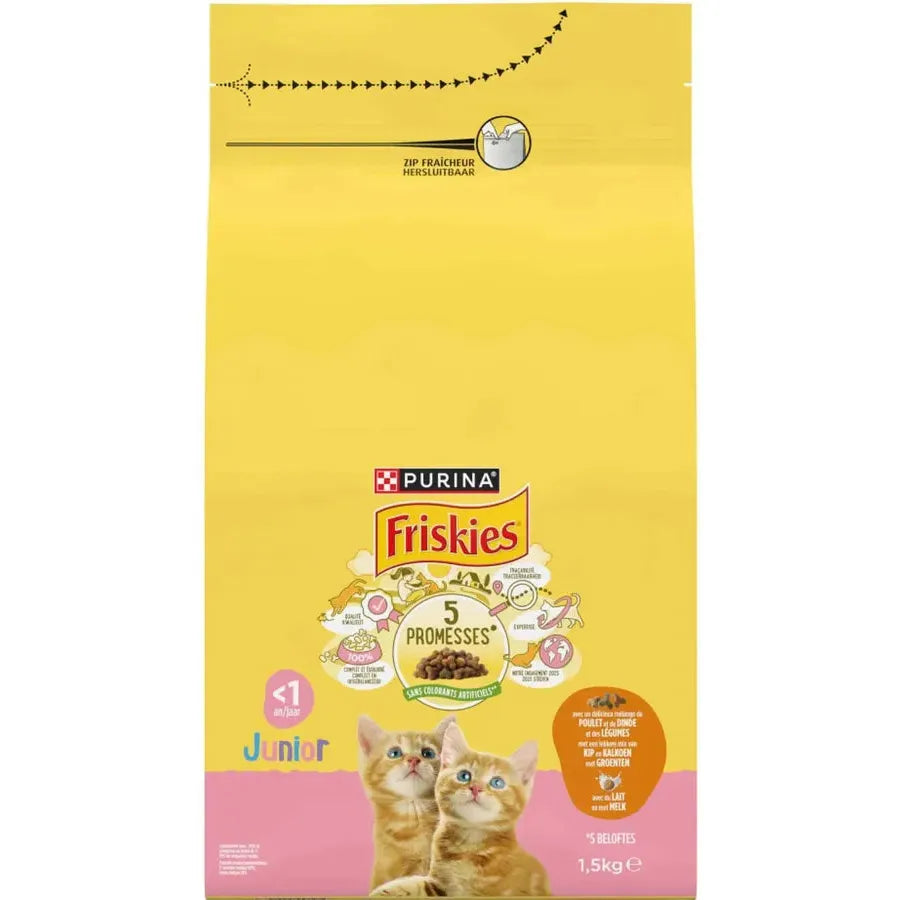Junior - au Poulet et à la Dinde avec du Lait et des Légumes 1,5 Kg