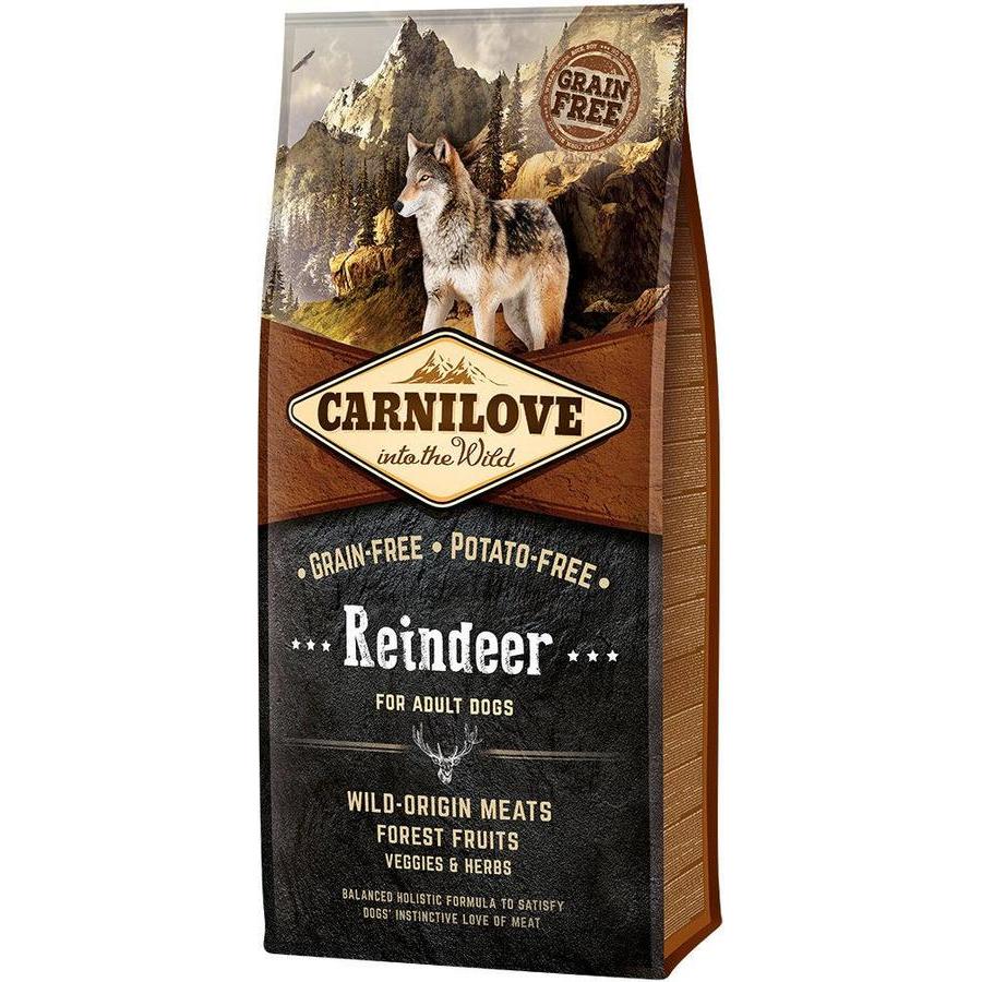 CARNILOVE Adult Renne Croquettes pour Chien Adulte Sans Céréales 12kg