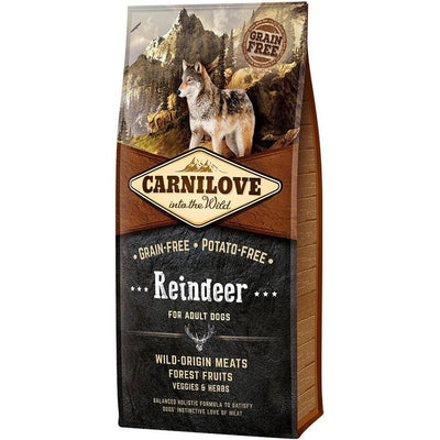 CARNILOVE Adult Renne Croquettes pour Chien Adulte Sans Céréales 12kg