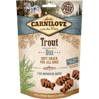 CARNILOVE Semi Humide Truite & Aneth Friandises pour Chien 200g