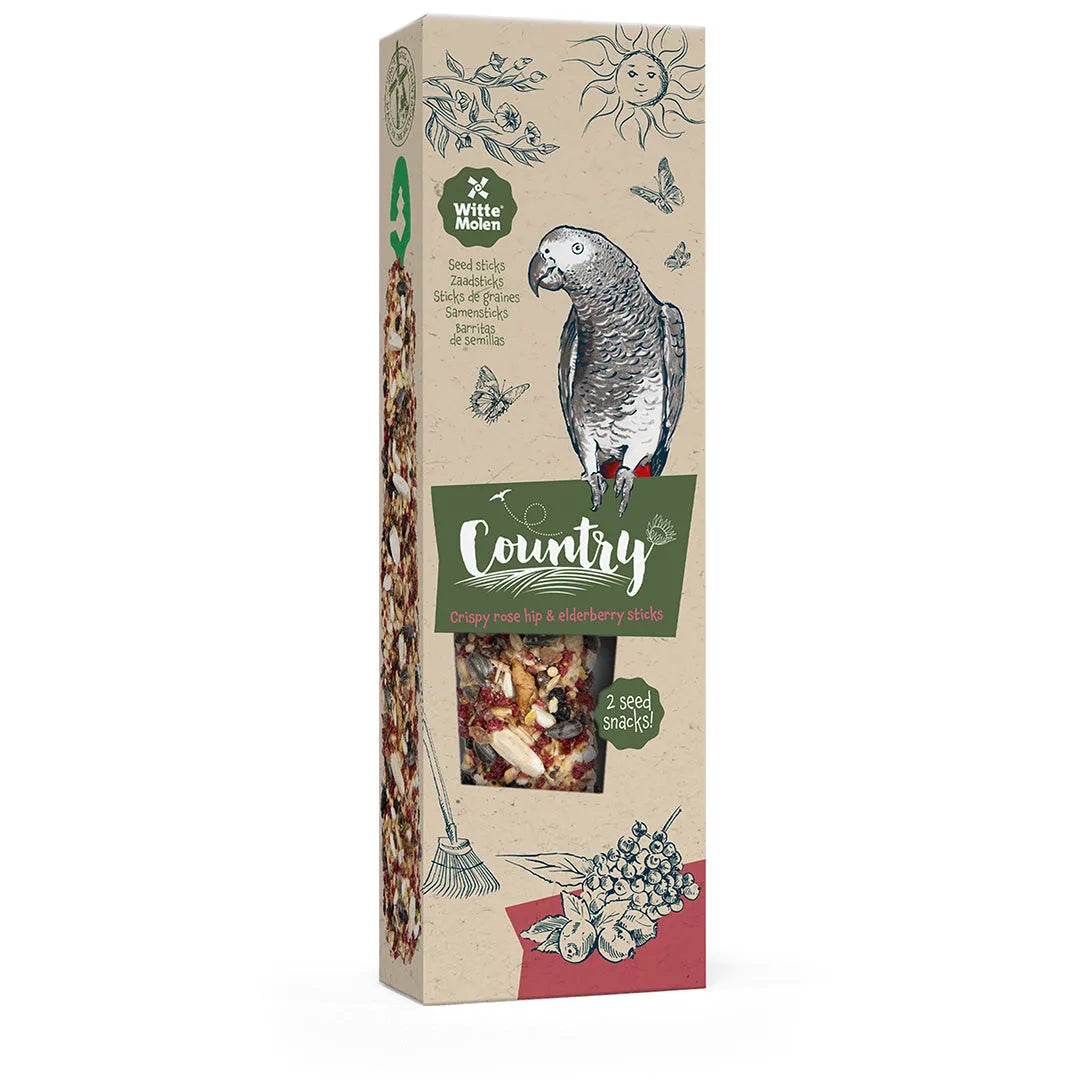 COUNTRY Sticks perroquet églantier & sureau 2x70g