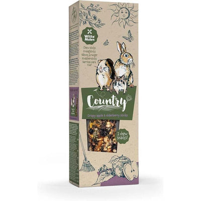 COUNTRY Crispy Apple & Elderberry Sticks Friandises pour rongeurs et lapins 2x50g