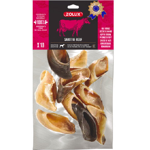 ZOOMALIN Sabot de Bœuf Évidé Friandise Naturelle pour Chien