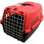 MON AMI LUKI Valise de Transport Basique Plastique Gris pour Chien et Chat 52x35x30cm