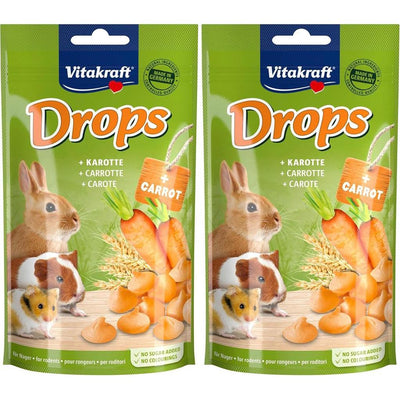 VITAKRAFT Drops Carotte Friandises pour Rongeurs 9x75g