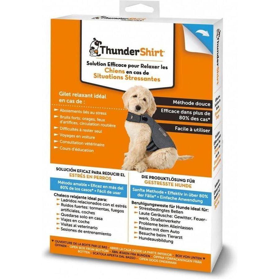 ZOOMALIN Gilet relaxant pour chien Anti-Stress par Pression Douce Gris Toutes Tailles