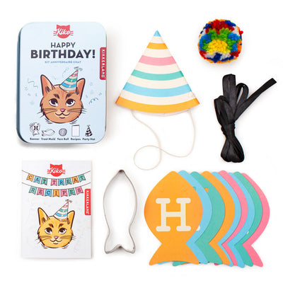 KIKKERLAND Kiko Cat Happy Birthday Kit Kit Anniversaire Chat