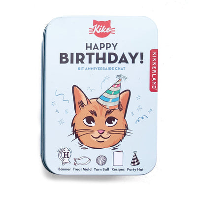 KIKKERLAND Kiko Cat Happy Birthday Kit Kit Anniversaire Chat