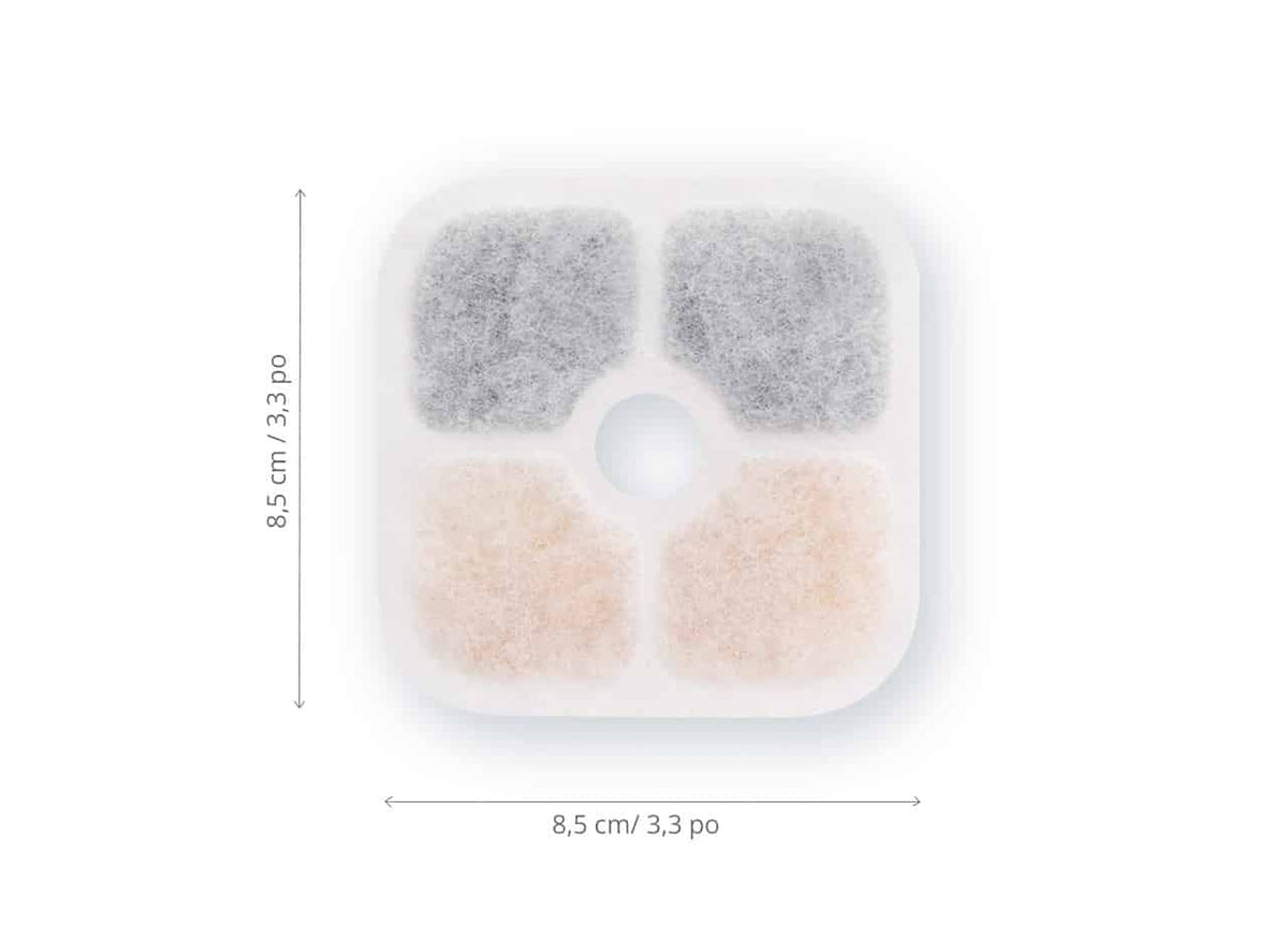 CATIT Pixi Filtres pour Fontaine à Eau Chat x3
