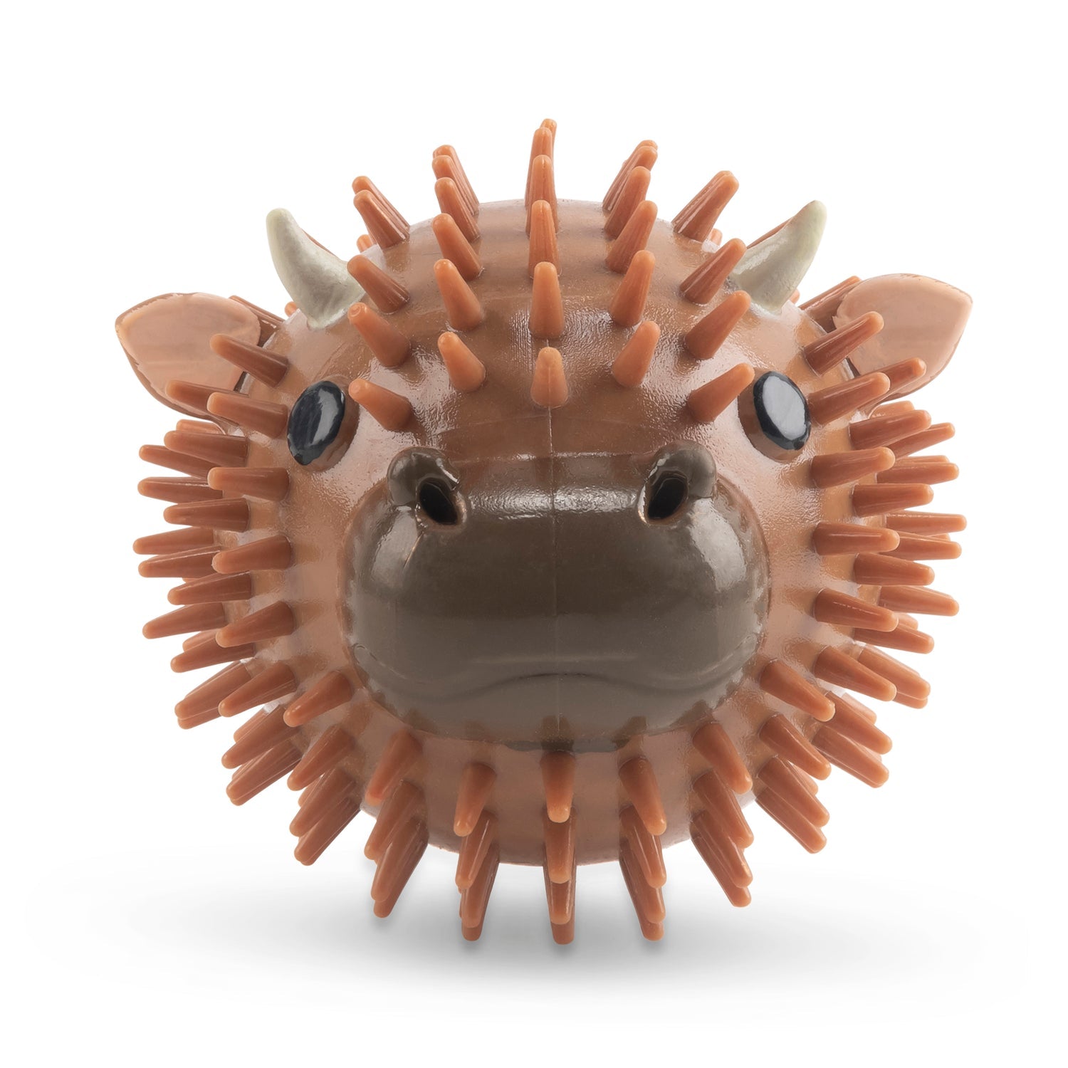KIKKERLAND Cow Dog Ball Balle pour chien goût bœuf avec couinement 9 cm