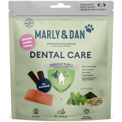 MARLY ET DAN Dental seau 28 sticks Chien S 400g
