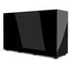 AQUAEL Meuble Glossy 150 Noir Portes Acrylique 150x50x72cm