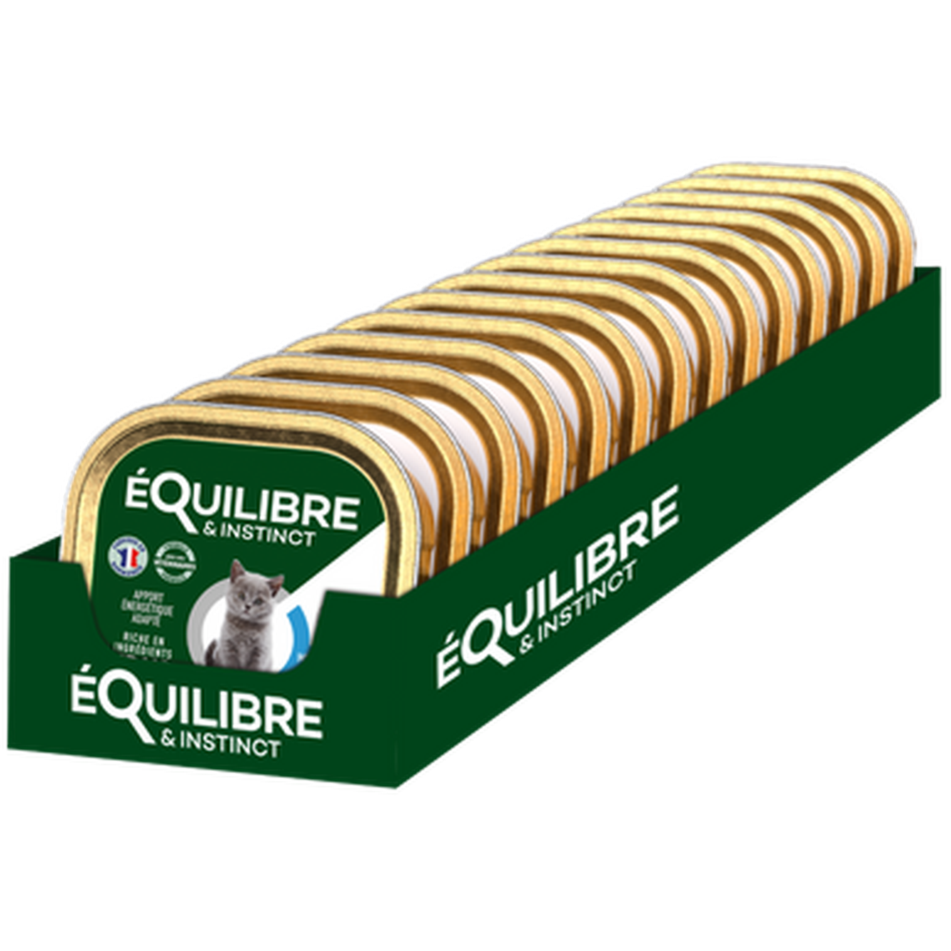 EQUILIBRE & INSTINCT Mousse pour jeune chat riche en saumon, carotte & lait 85g