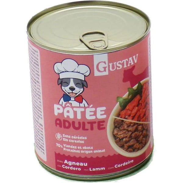 GUSTAV Pâtée Chien Adulte Agneau 400g