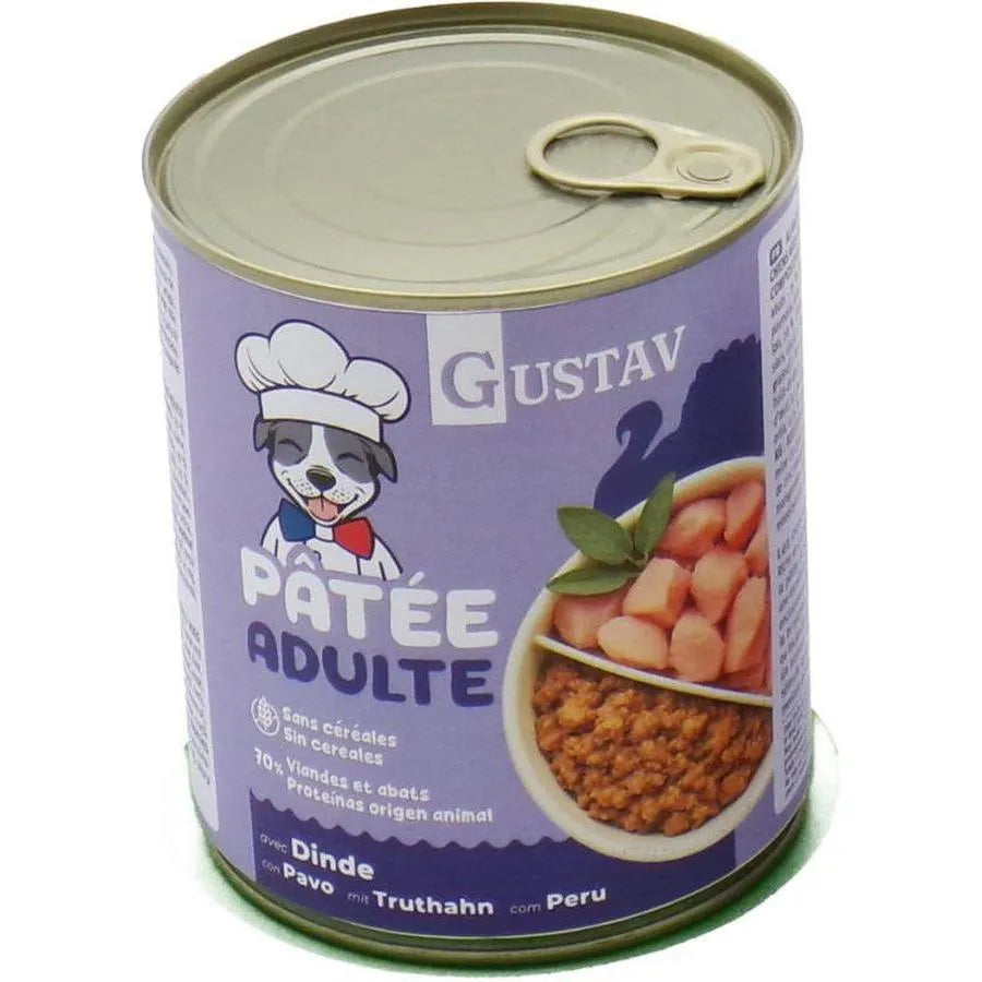 GUSTAV Pâtée Chien Adulte Dinde 400g