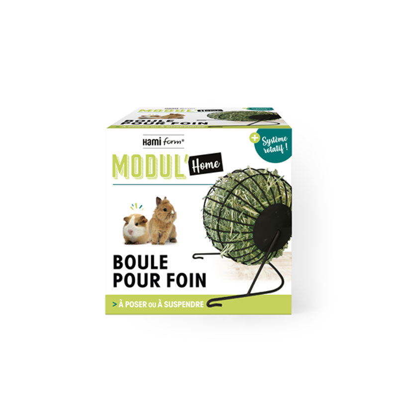 HAMIFORM Modul'Home Boule pour foin à poser ou à suspendre Métal noir 16.5 cm