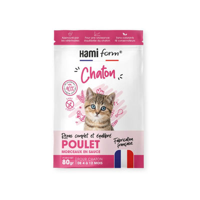 HAMIFORM Pack Repas Complet Poulet Chaton 10x80g