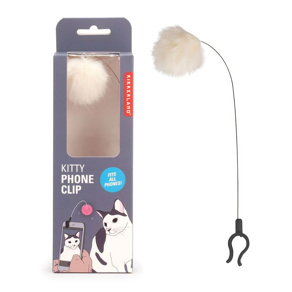 KIKKERLAND KITTY PHONE CLIP Clip Téléphone Jouet Chat pour Photos Parfaites