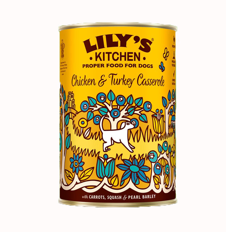 LILY'S KITCHEN Sunday Lunch Poulet et Légumes Terrine Adulte Chien 400g