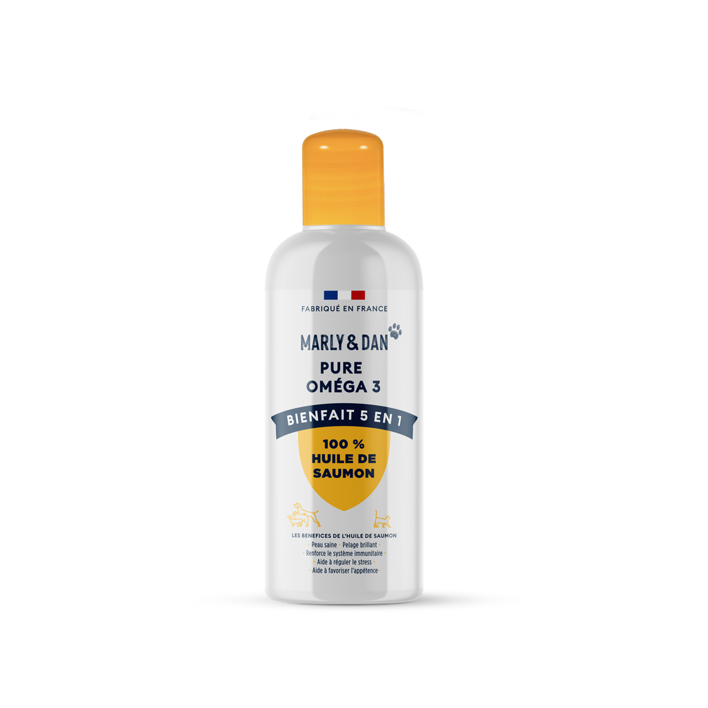 MARLY ET DAN Huile de Saumon pour Chien et Chat 100ml