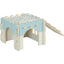 ZOLUX Maison en bois Cosy+ L pour octodon et cochon d'Inde Bleu 21x41x16 cm