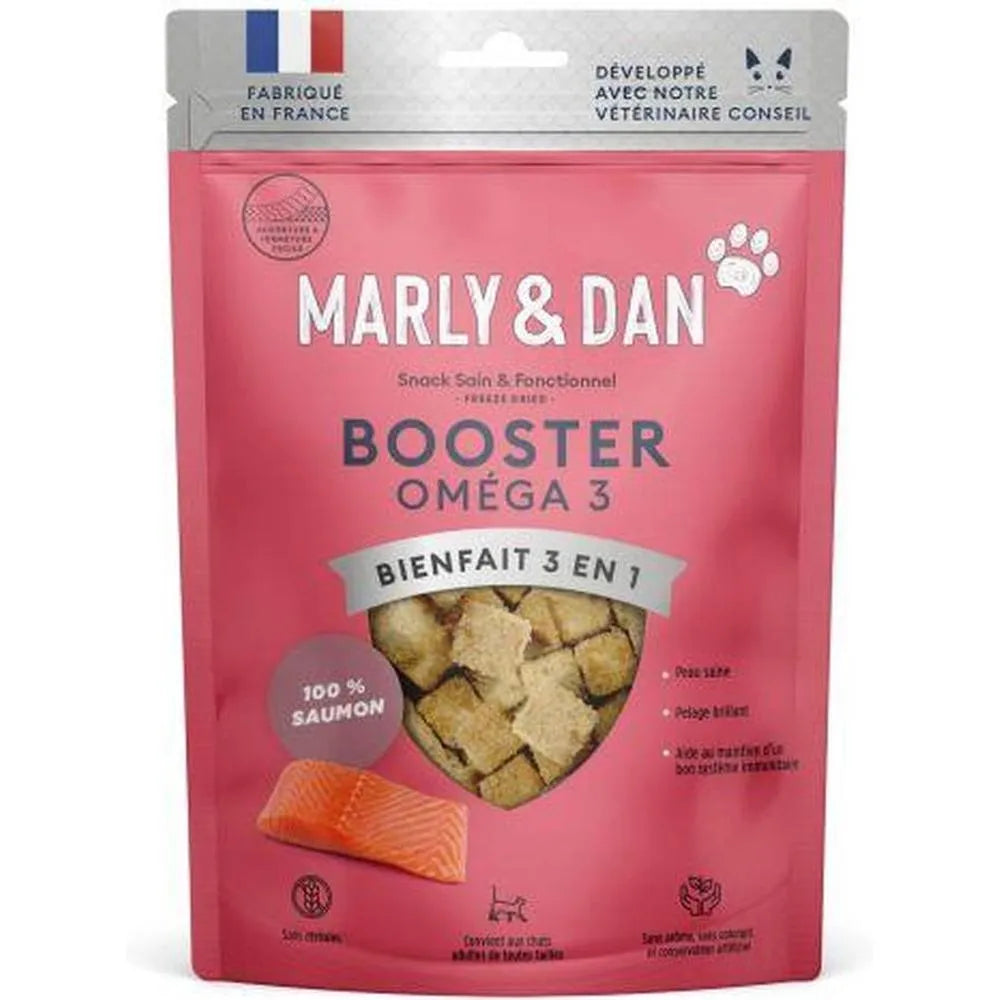 MARLY ET DAN Freeze Dried Booster Saumon Chat 40g