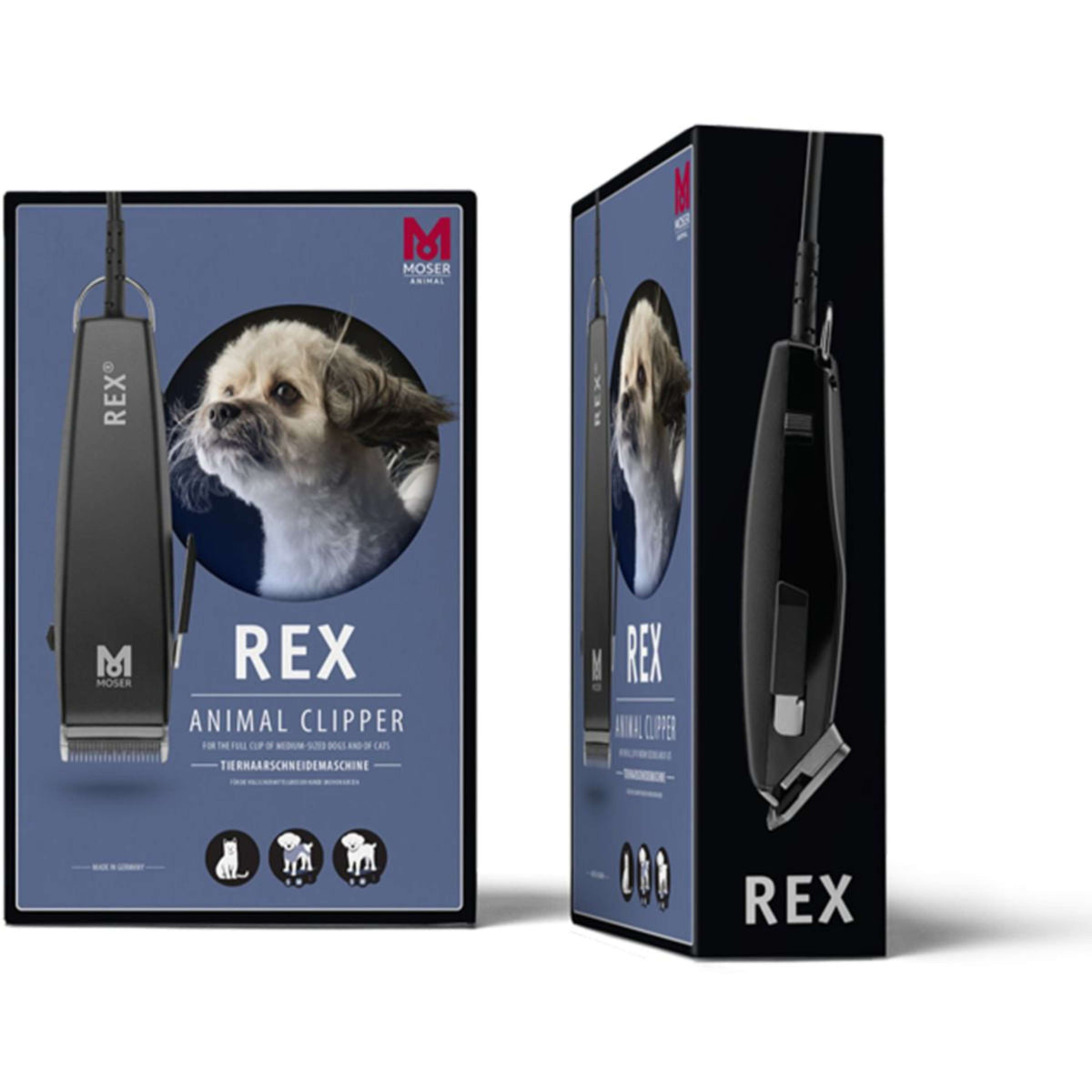 WAHL Rex 1230-0477 Tondeuse Professionnelle pour Chiens et Chats Filaire Silencieuse 60 dB