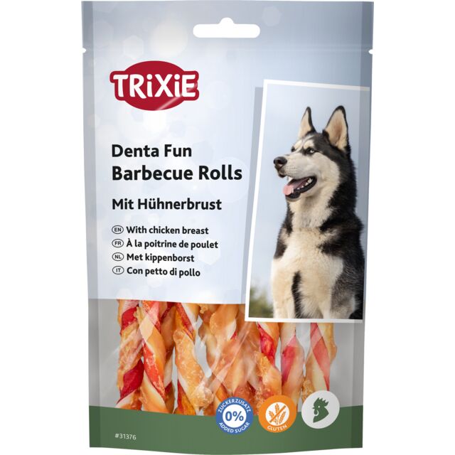 TRIXIE Barbecue Rolls à la poitrine de poulet 10 pièces / 80 g