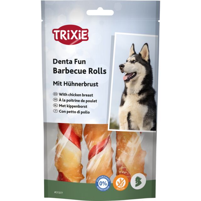 TRIXIE Barbecue Rolls à la poitrine de poulet 3 pièces / 105 g