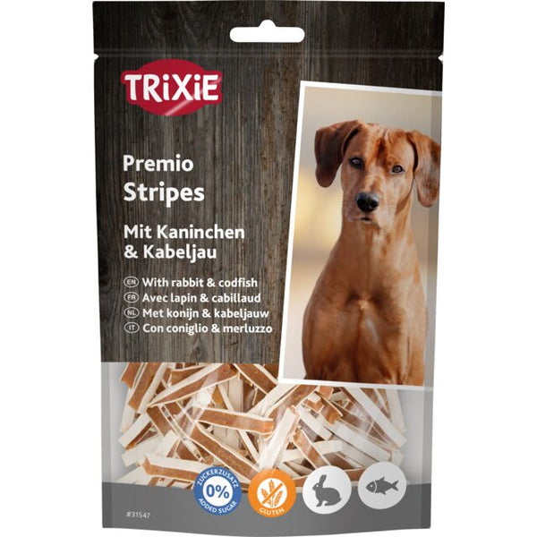 TRIXIE Stripes au lapin et au cabillaud 100 g