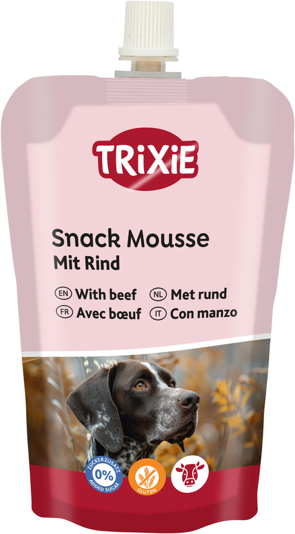 TRIXIE Snack Mousse Friandise à Lécher pour Chien Bœuf 200 g